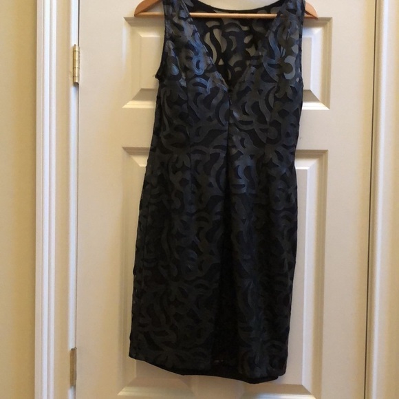 Aidan Mattox Sleeveless Illusion Neckline Dress - Picture 4 of 5